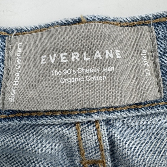 EVERLANE The Original Cheeky Straight Jeans Light Wash Denim Size 27 - Picture 11 of 16